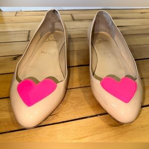 Christian Louboutin Patent Heart Flats